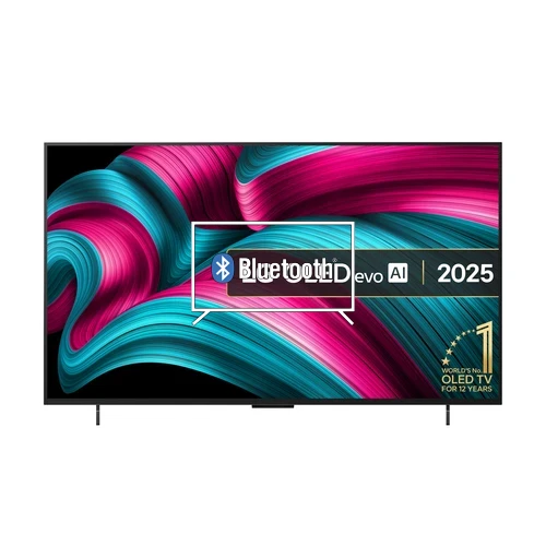 Connect Bluetooth speakers or headphones to LG OLED42C55LA.AEK