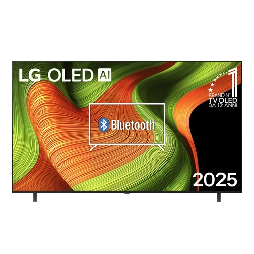 Connect Bluetooth speakers or headphones to LG OLED77B56LA