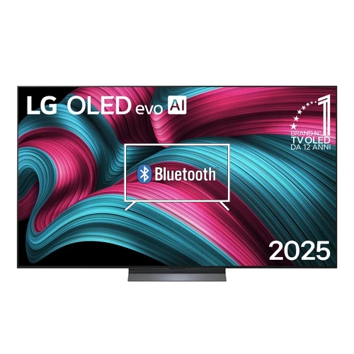 Connect Bluetooth speakers or headphones to LG OLED77C55LA