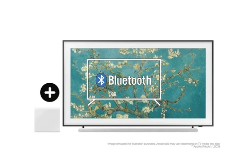 Connect Bluetooth speaker to Samsung 2023 65” The Frame QLED 4K HDR Smart TV with S801B Lifestyle Ultra Slim Soundbar