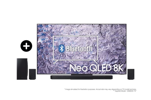 Conectar altavoz Bluetooth a Samsung 2023 75” QN800C Neo QLED 8K HDR Smart TV with 2023 Q930C Cinematic Soundbar