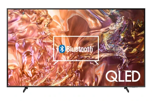 Connect Bluetooth speakers or headphones to Samsung 2024 50” QE1D QLED 4K HDR Smart TV