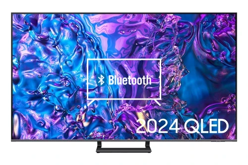 Connect Bluetooth speakers or headphones to Samsung 2024 55” Q77D QLED 4K HDR Smart TV