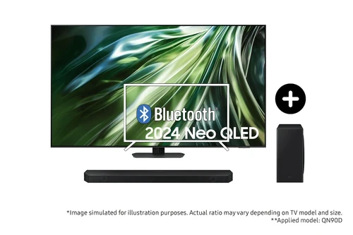 Connect Bluetooth speaker to Samsung 2024 65” QN90D Neo QLED 4K TV and Q800D Q-Series Soundbar with Subwoofer