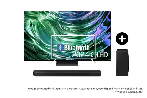 Conectar altavoz Bluetooth a Samsung 2024 65” S90D OLED 4K TV and S800D Ultra Slim Soundbar with Subwoofer