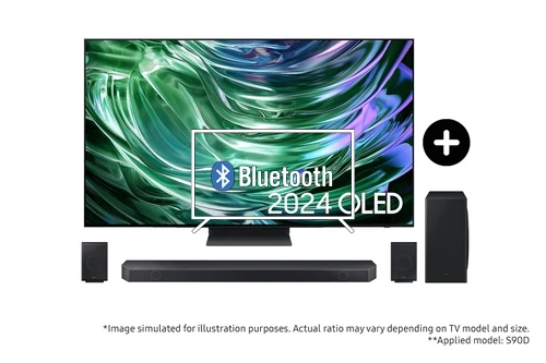 Conectar altavoz Bluetooth a Samsung 2024 77” S90D OLED 4K TV and Q930D Q-Series Soundbar with Subwoofer and Rear Speakers