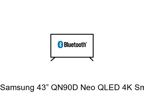 Connect Bluetooth speaker to Samsung 43” QN90D Neo QLED 4K Smart TV (2024) and Galaxy Buds3 Pro (White)