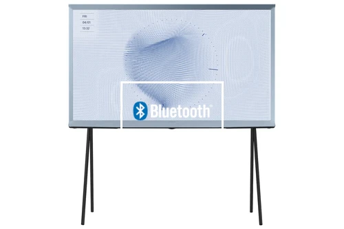Connect Bluetooth speakers or headphones to Samsung 43" The Serif LS01B QLED 4K HDR Smart TV in Cotton Blue (2023)