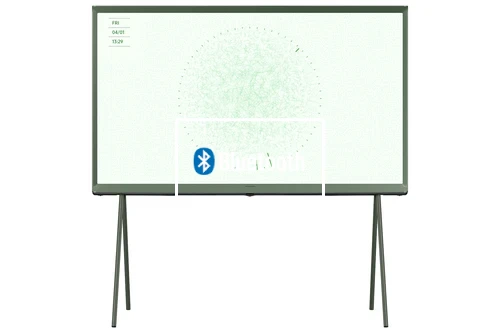 Connectez des haut-parleurs ou des écouteurs Bluetooth au Samsung 50" The Serif LS01D QLED 4K HDR Smart TV in Ivy Green (2024)