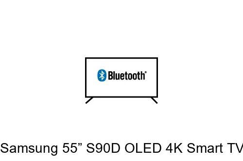 Connect Bluetooth speakers or headphones to Samsung 55” S90D OLED 4K Smart TV (2024) and Galaxy Buds3 Pro (White)