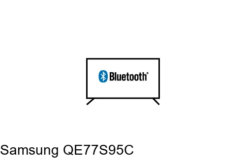 Connect Bluetooth speakers or headphones to Samsung QE77S95C