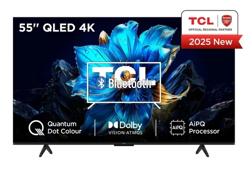 Connect Bluetooth speakers or headphones to TCL 55P7K-UK