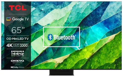 Connect Bluetooth speakers or headphones to TCL 65C855 4K QD-Mini LED Google TV