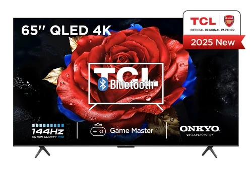 Connect Bluetooth speakers or headphones to TCL 65T8C-UK