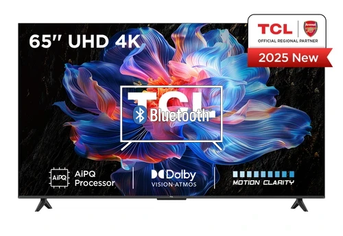 Connect Bluetooth speakers or headphones to TCL 65V6C