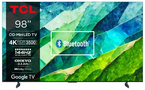 Connectez des haut-parleurs ou des écouteurs Bluetooth au TCL 98C855 4K QD-Mini LED Google TV
