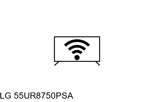 Connect to the internet LG 55UR8750PSA