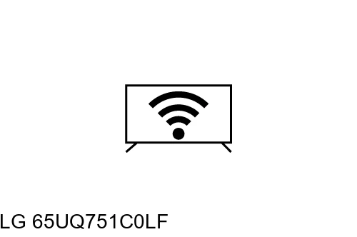 Connect to the internet LG 65UQ751C0LF