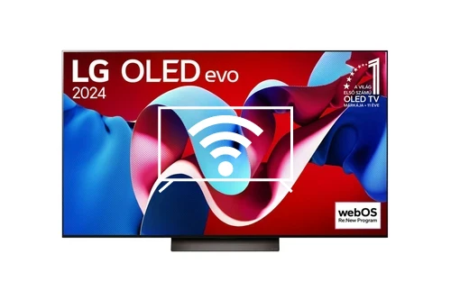 Connect to the internet LG OLED77C41LA