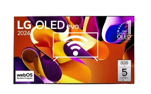 Connect to the internet LG OLED77G42LW