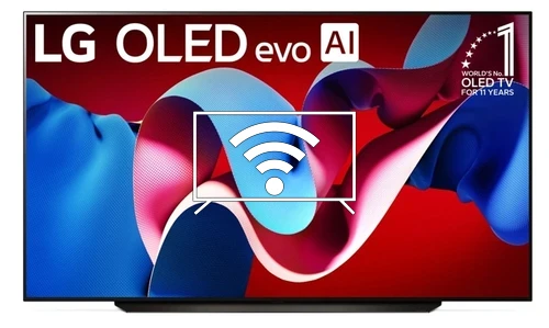 Connect to the internet LG OLED83C4PUA