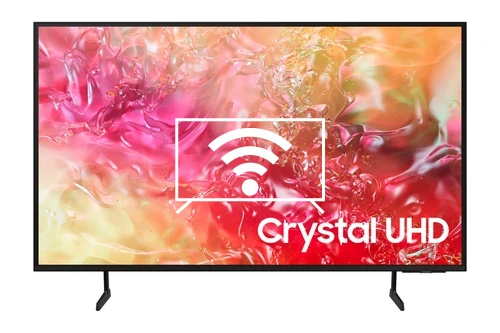 Connect to the Internet Samsung 2024 43” DU7110 Crystal UHD 4K HDR Smart TV