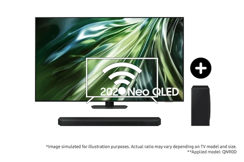 Conectar a internet Samsung 2024 65” QN90D Neo QLED 4K TV and Q800D Q-Series Soundbar with Subwoofer