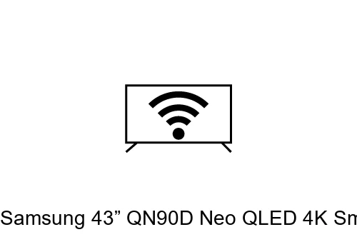 Connect to the internet Samsung 43” QN90D Neo QLED 4K Smart TV (2024) and Galaxy Buds3 Pro (White)