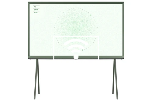 Connect to the internet Samsung 43" The Serif LS01D QLED 4K HDR Smart TV in Ivy Green (2024)