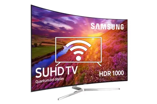 Connect to the internet Samsung 49” KS9000 9 Series Curved SUHD with Quantum Dot Display TV