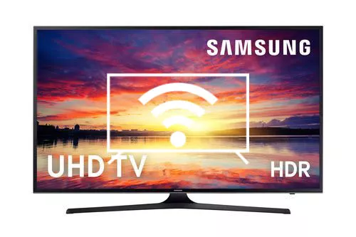 Connect to the internet Samsung 55" KU6000 6 Series Flat UHD 4K Smart TV