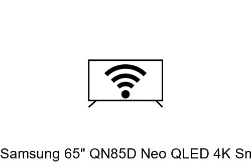 Connect to the internet Samsung 65" QN85D Neo QLED 4K Smart TV (2024) and Galaxy Buds3 Pro (White)