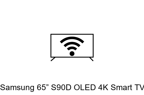 Connect to the internet Samsung 65” S90D OLED 4K Smart TV (2024) and B750D B-Series Soundbar with Subwoofer