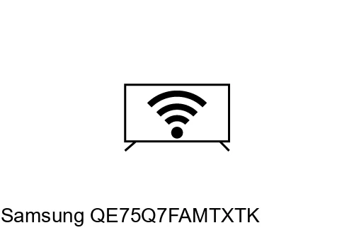 Connect to the internet Samsung QE75Q7FAMTXTK