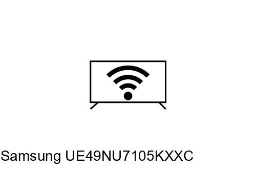 Connect to the internet Samsung UE49NU7105KXXC