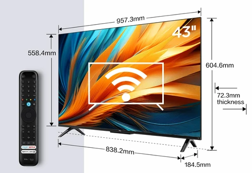 Connect to the internet TCL 43PF650