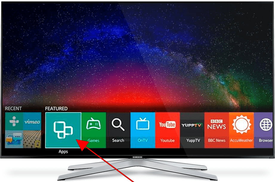 Apps store Samsung TV