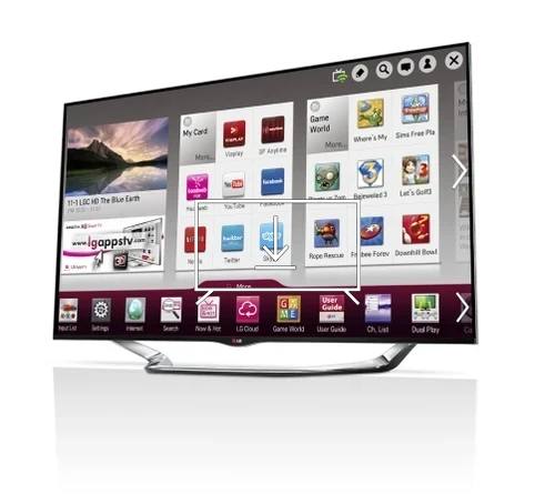 Installer des applications sur LG 42LA860W