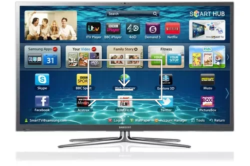 Install apps on Samsung PS64E8000GU