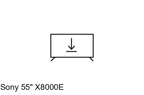 Installer des applications sur Sony 55" X8000E