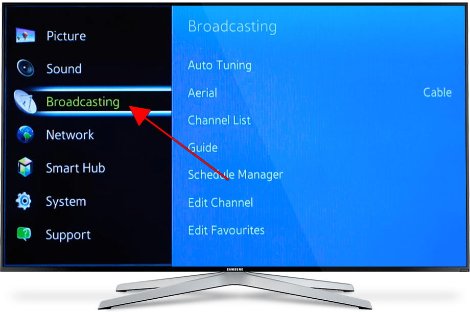 Live TV app Samsung TV