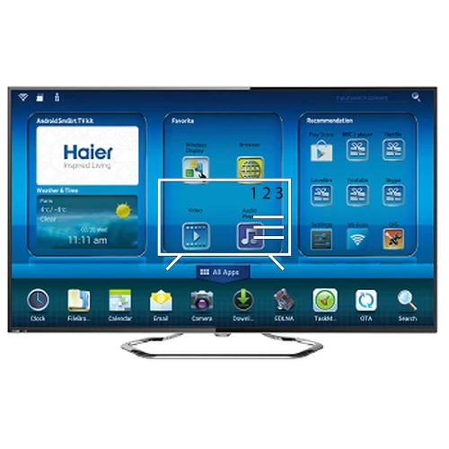 Organize channels in Haier LE55M7000CF