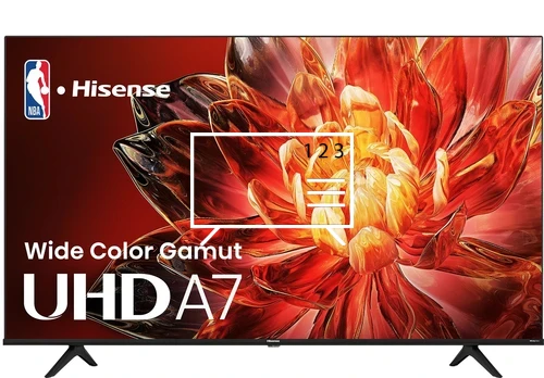 Organize channels in Hisense Class A7