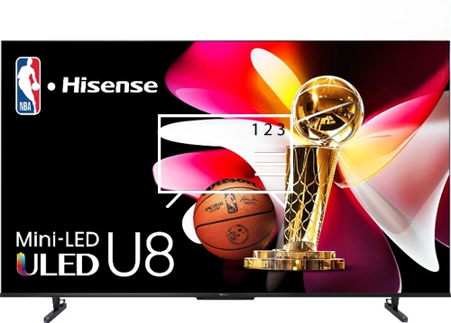 Organize channels in Hisense Class U8