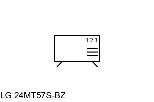 Cómo ordenar canales en LG 24MT57S-BZ