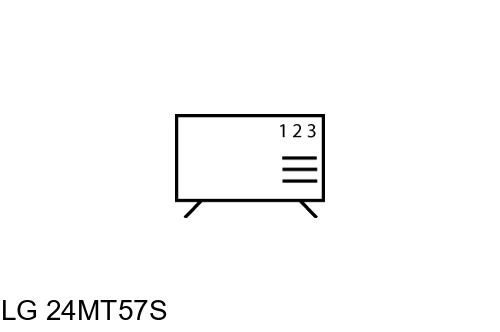 Organize channels in LG 24MT57S