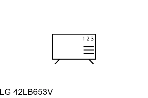 Organize channels in LG 42LB653V