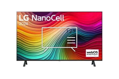 Organize channels in LG 43NANO82T3B