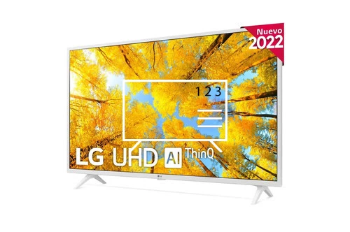 Organize channels in LG 43UQ76906LE