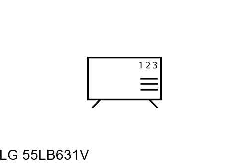 Organize channels in LG 55LB631V